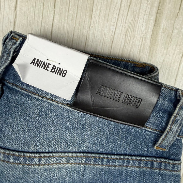 NWT - Anine Bing  'Double Zip' Low Rise Skinny Jeans- Size 29