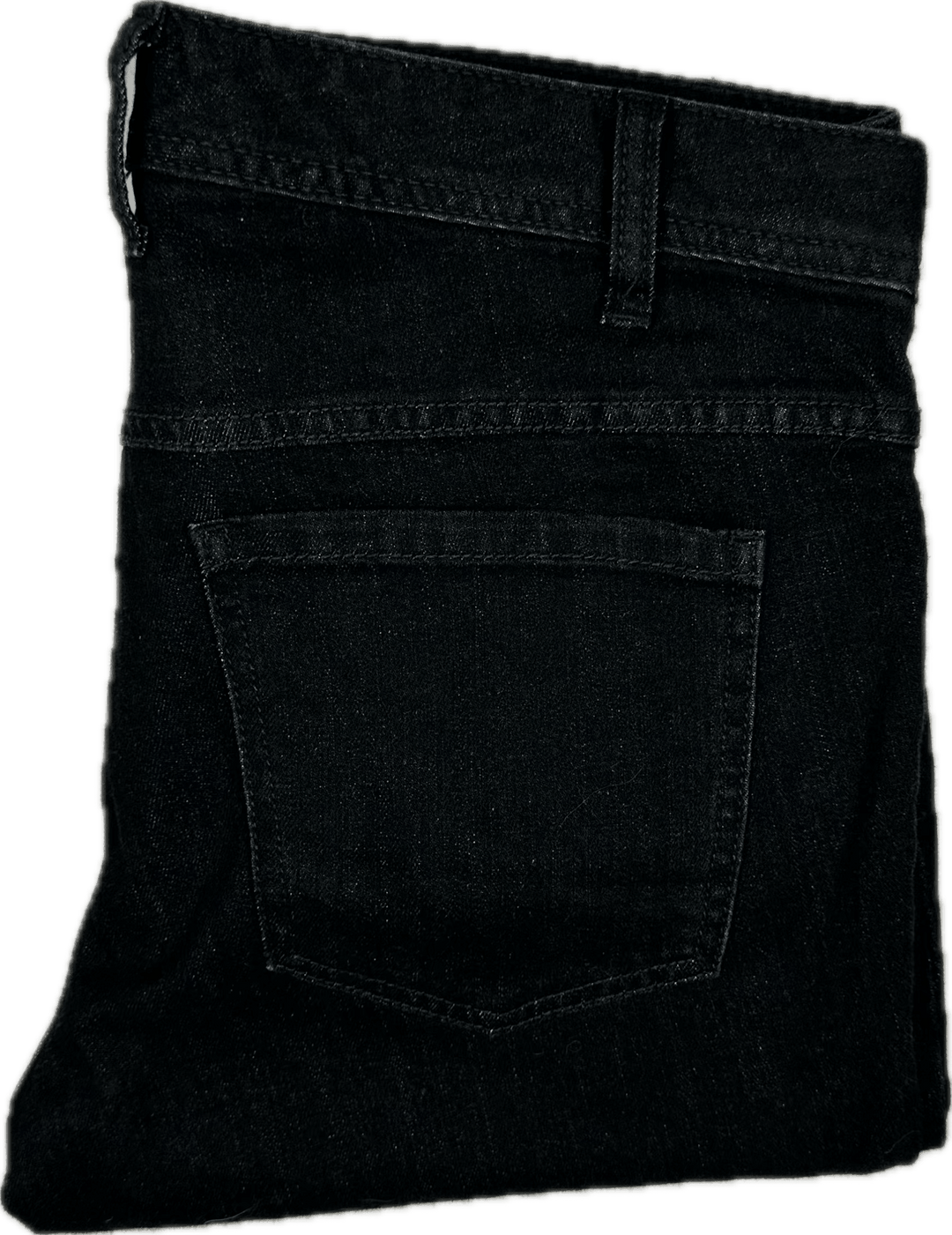 Free People Black Busted Knee Denim Jeans -Size 30