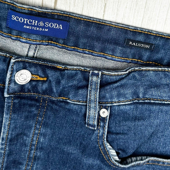 Scotch & Soda Mens 'Ralston' Slim Fit Jeans- Size 38/34