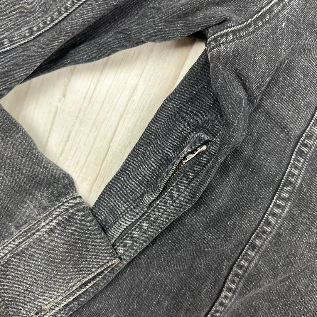 Citizens of Humanity Washed Black Denim Jacket  - Size M