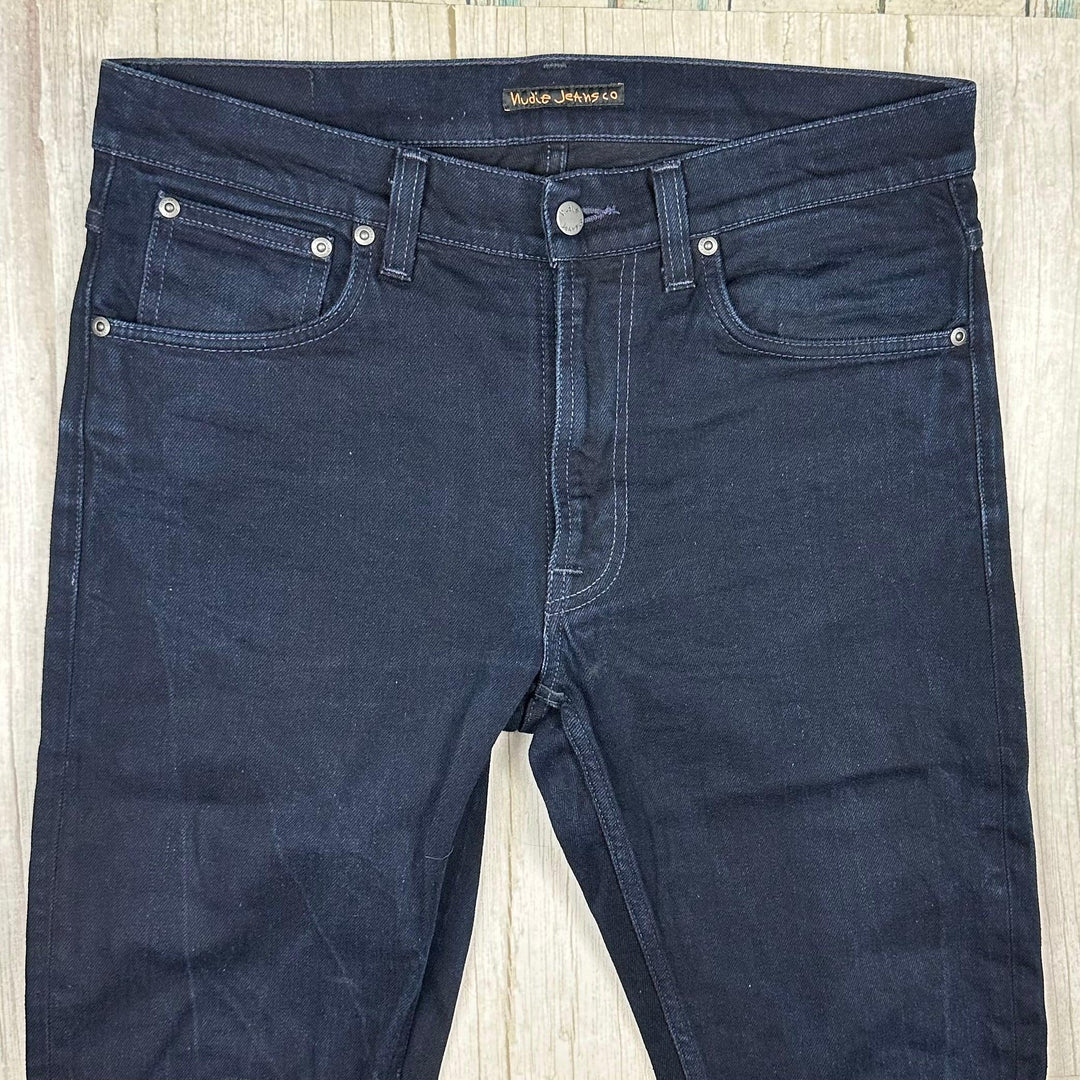 Nudie 'Lean Dean' Dry Indigo Indigo Wash Organic Cotton Jeans- Size 34/32