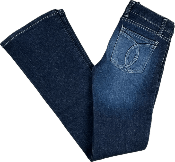 Bardot Denim Y2K Aussie Made Low Rise Boot Flare Jeans  -Size 8