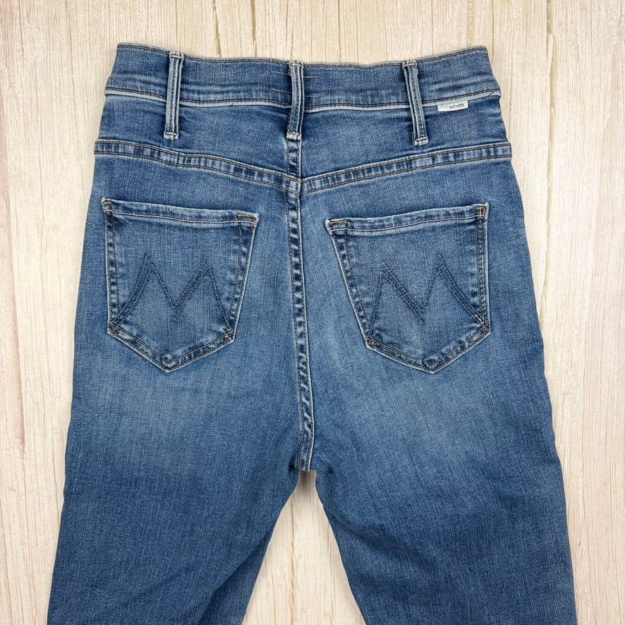 Mother 'The Hustler Ankle Fray' Boot Crop Jeans - Size 24