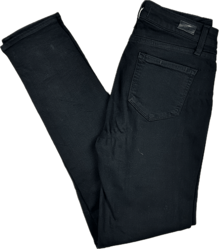 Paige Denim 'Hoxton Ultra Skinny' Black Jeans - Size 26 - Jean Pool