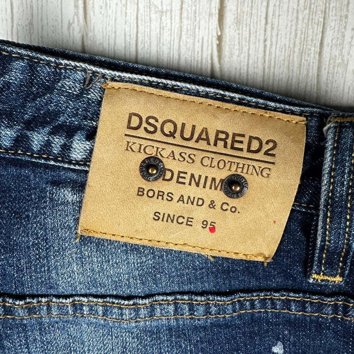 Dsquared2 Ladies Paint Patched Distressed Jeans- Suit Size 11/12