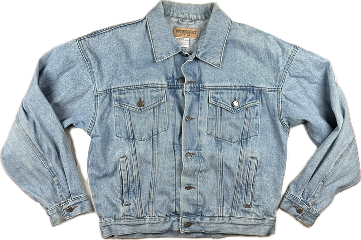 Wrangler Hero Y2K Relaxed Fit Denim Jean Jacket - Size M
