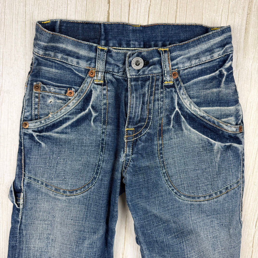 Nolita Pocket Italian Y2K Denim Logo Capri Jeans- Size 8Y
