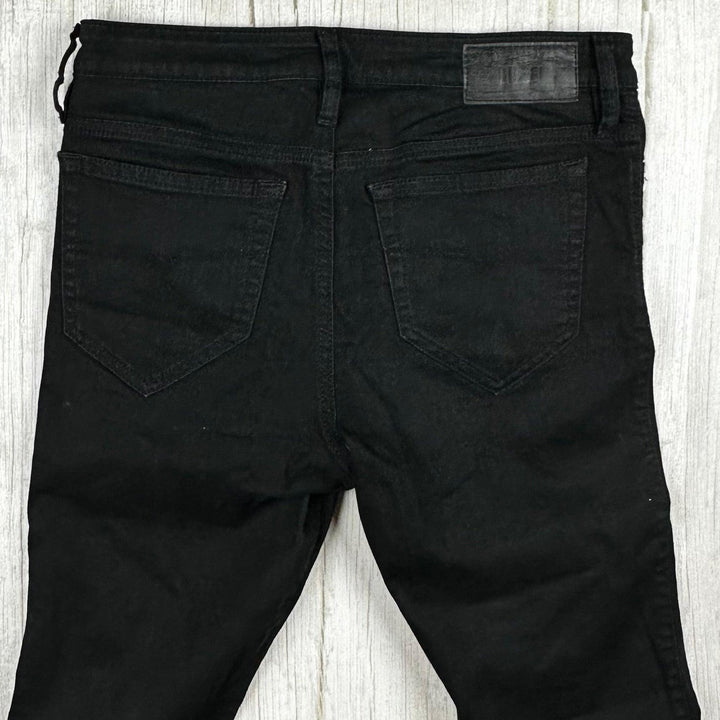 Diesel Denim 'Skinzee' Super Skinny Black Jeans -Size 28/30