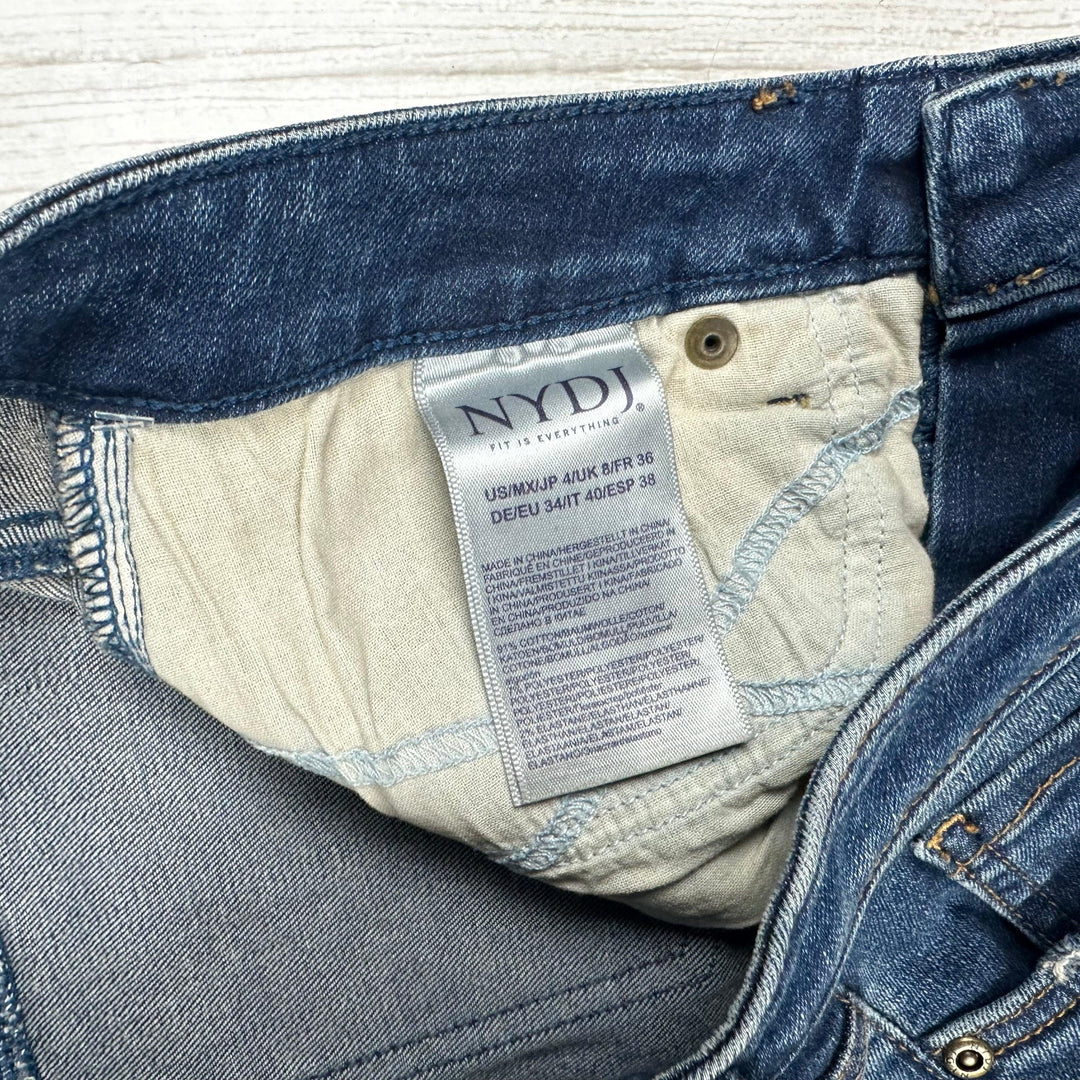 NYDJ 'Sheri Slim ' Raw Hem Jeans-Size  4 US or 8 AU