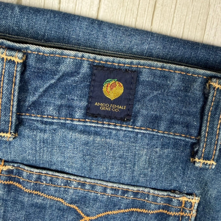 AMCO 1970s Peaches Vintage Rare Australian Made Ladies Jeans- Suit Size 10/12