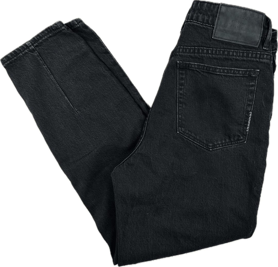 NEUW Ladies 'LOLA' High Rise Black Mom Jeans - Size 28