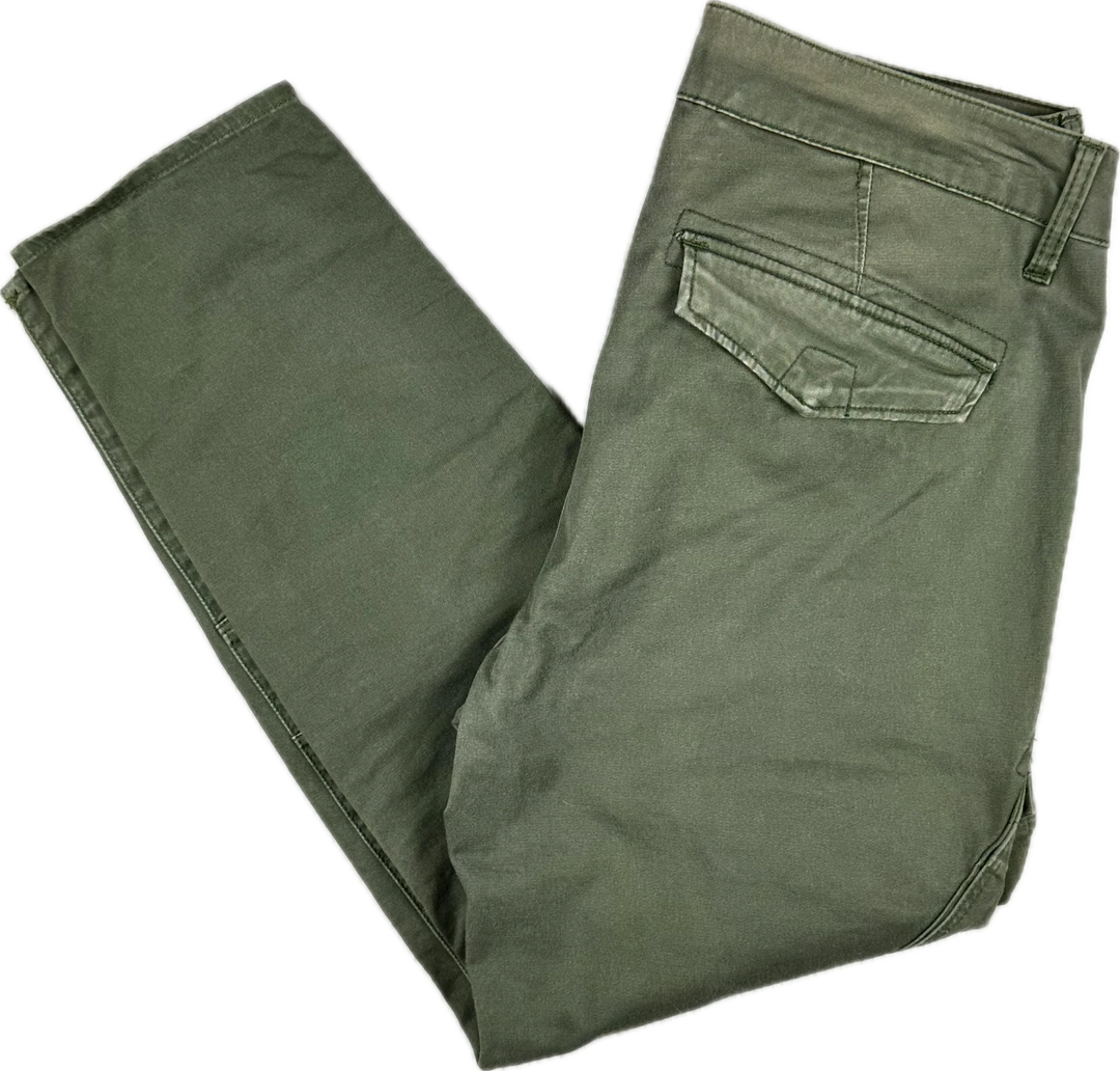 G Star RAW Womens 'Rovic Mid Skinny' Khaki Jeans -Size 27