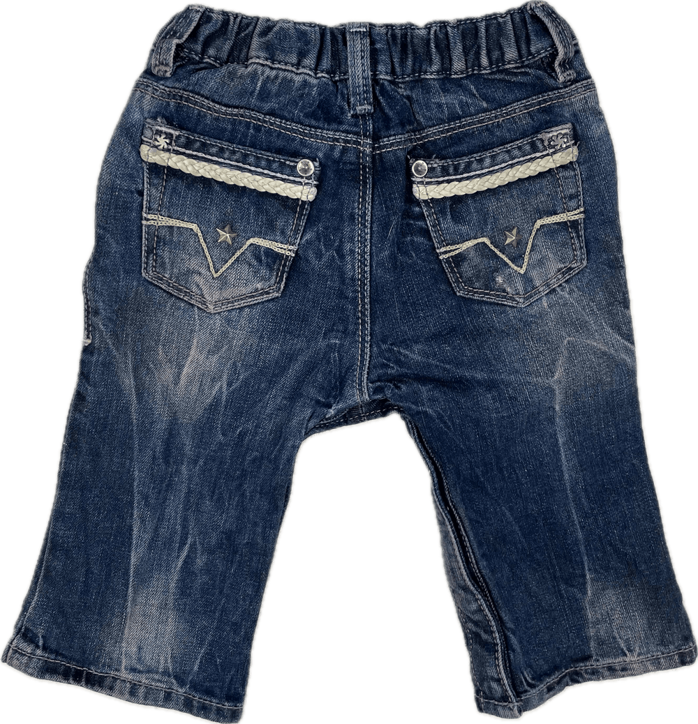 Diesel Distressed 'NEW FLUFFE SP1' Baby Jeans - Size 6M - Jean Pool