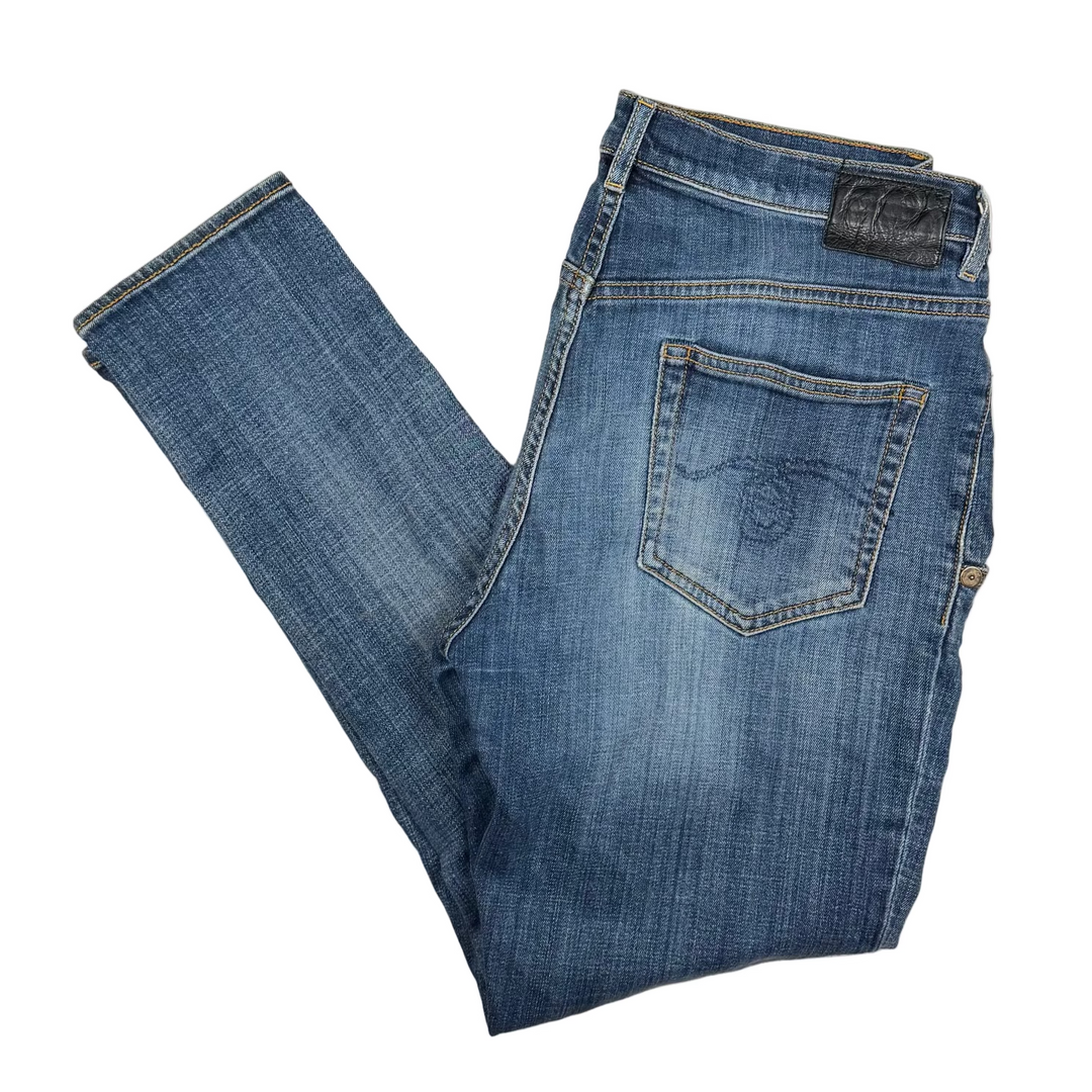 R13 Made in Italy 'X Over' Blue Jeans Jeans- Size 28