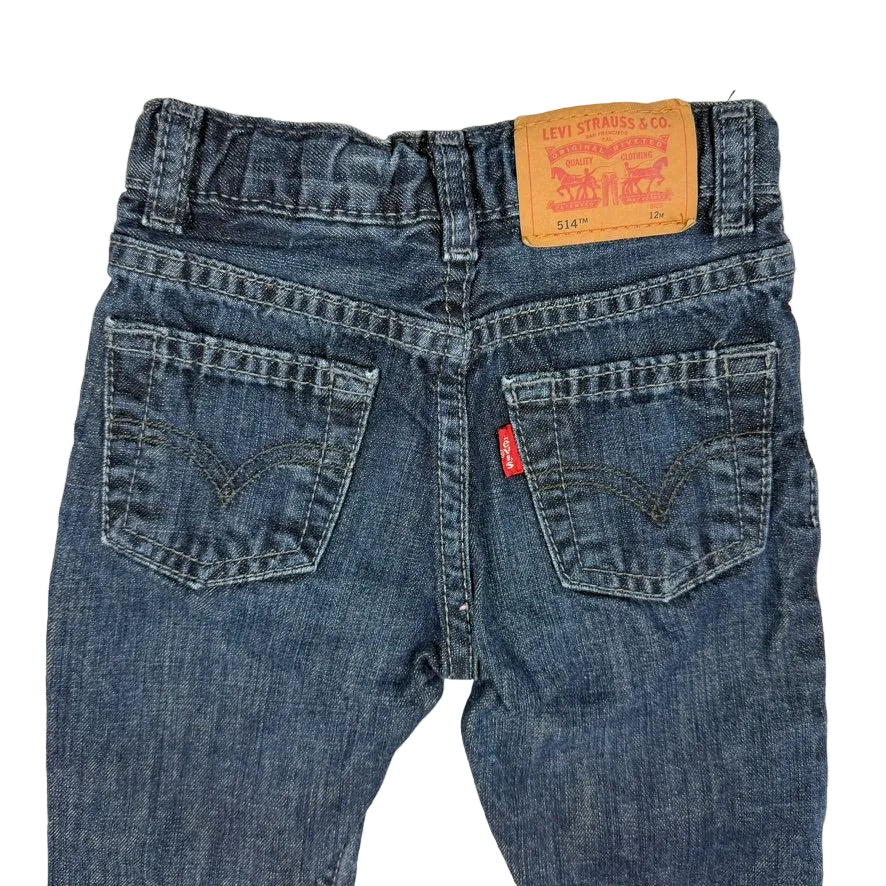Levis 514 Toddler Classic Blue Jeans - Size 12M