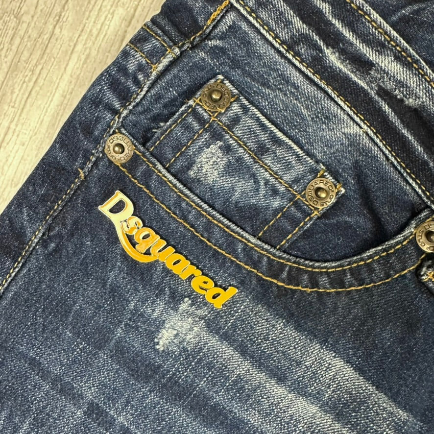 DSquared Ladies Distressed Straight Leg Jeans- Suit Size 9/10