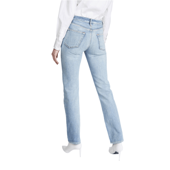 NWT- Frame Denim 'Le Hollywood' Straight Distressed Jeans RRP $445 -Size 25