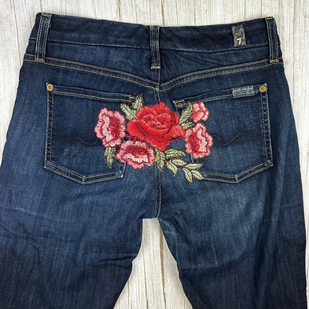 7 for all Mankind 'Gwenevere' Floral Patch Jeans - Size 26