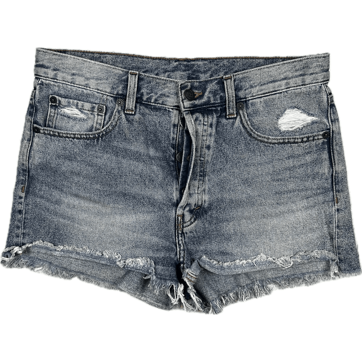 Cheap Monday 'Sound Shorts' Ladies Denim Short - Size 28 - Jean Pool