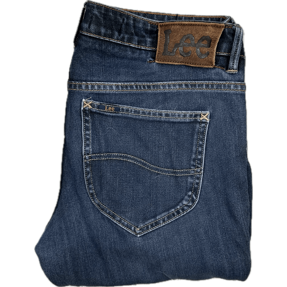Lee Jeans Vintage Wash ' Bootcut L2 ' Stretch Jeans- Size 12 - Jean Pool