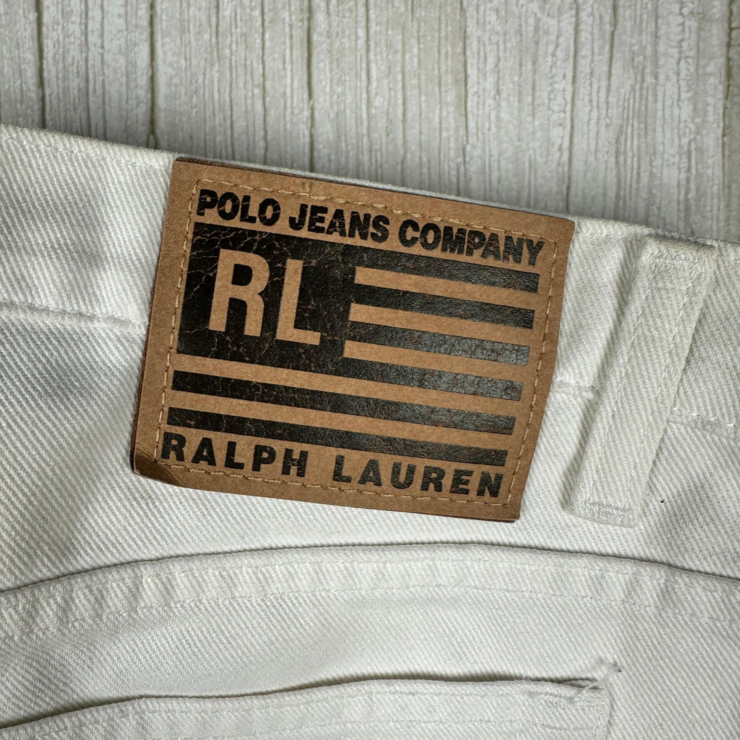 Ralph Lauren Ladies Signature Boot Leg Jeans - Size 32S - Jean Pool