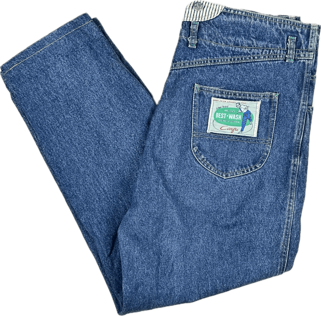 Corfu 1980's Vintage Aussie Made Baggy Jeans- Size 14 - Jean Pool