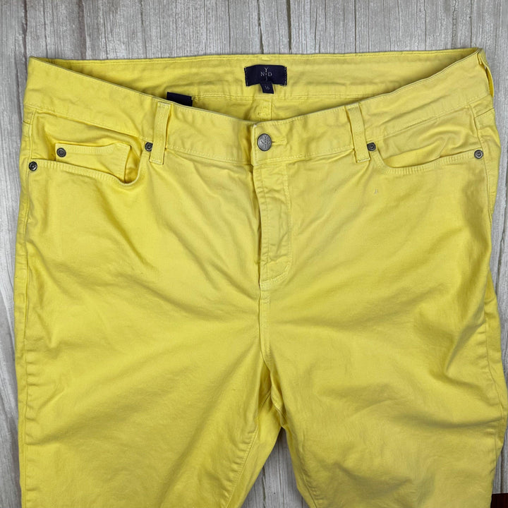 NYDJ - 'Lift & Tuck'  Stretch Yellow Jeans -Size 16US suit 20AU