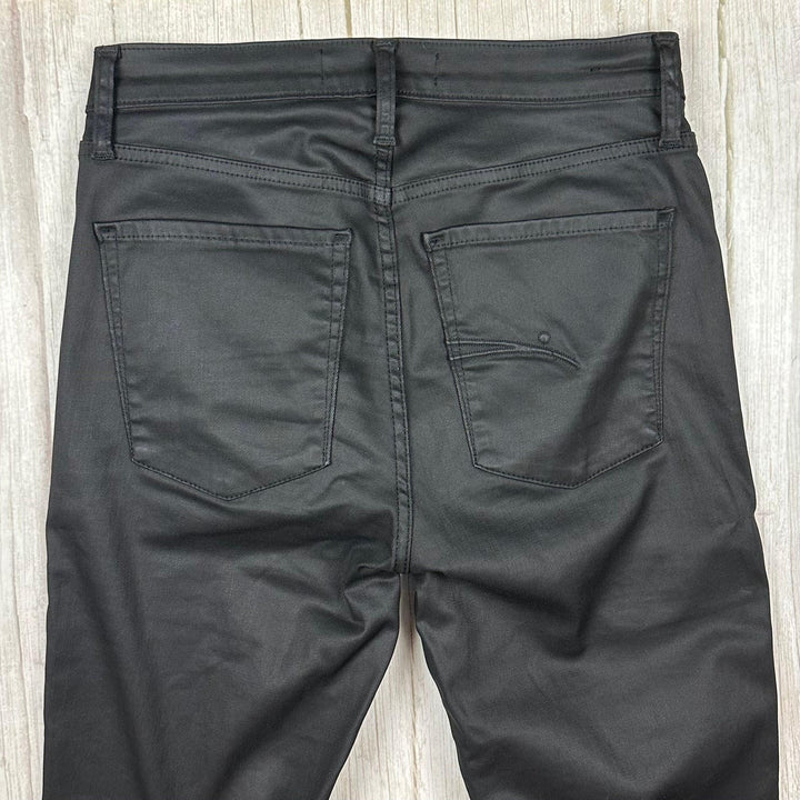 NOBODY Cult  Skinny Ankle High Rise Coated Black Jeans- Size 31
