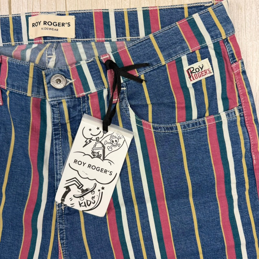 NWT - Roy Rogers Italy Boys Stripe Shorts - Size 16Y