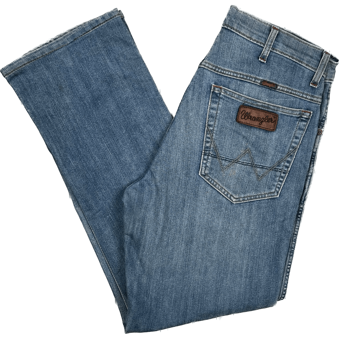 Wrangler 'Texas' Mens Straight Classic Jeans - Size 33 - Jean Pool