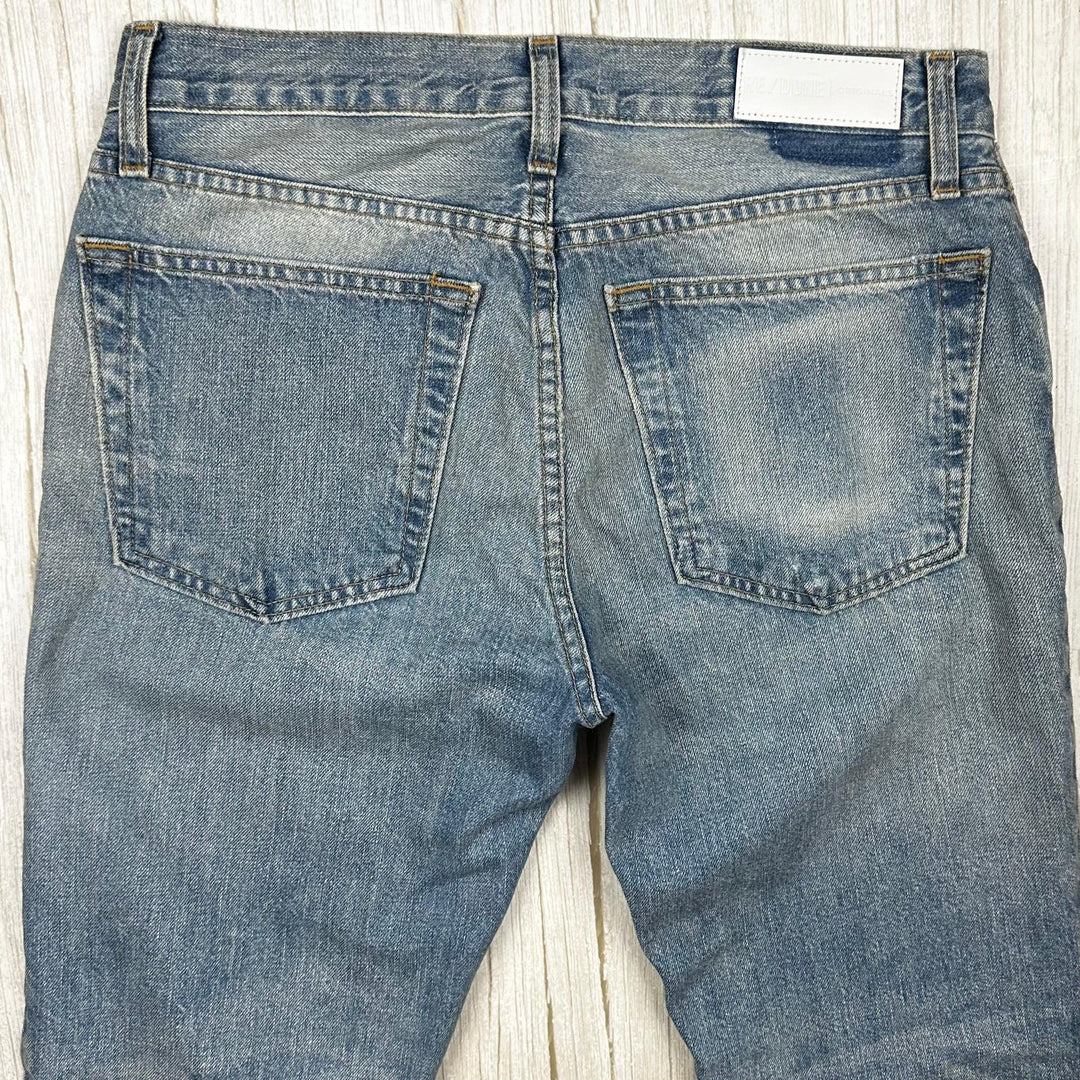 RE/DONE 90's Mid Rise Relaxed Crop Jeans -Size 26