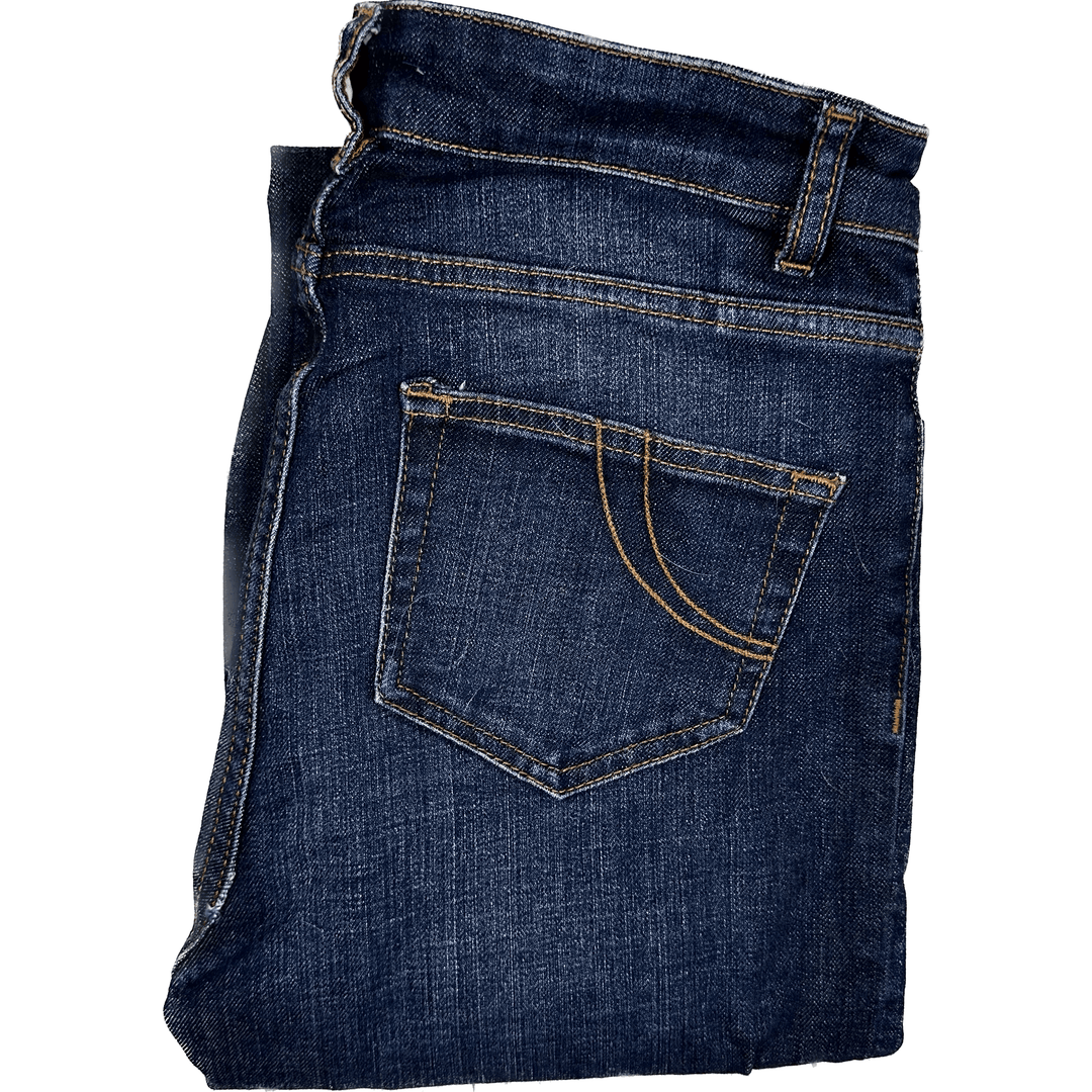 MAJE Mid Rise Straight Leg Jeans -Size 38 Euro /10AU - Jean Pool