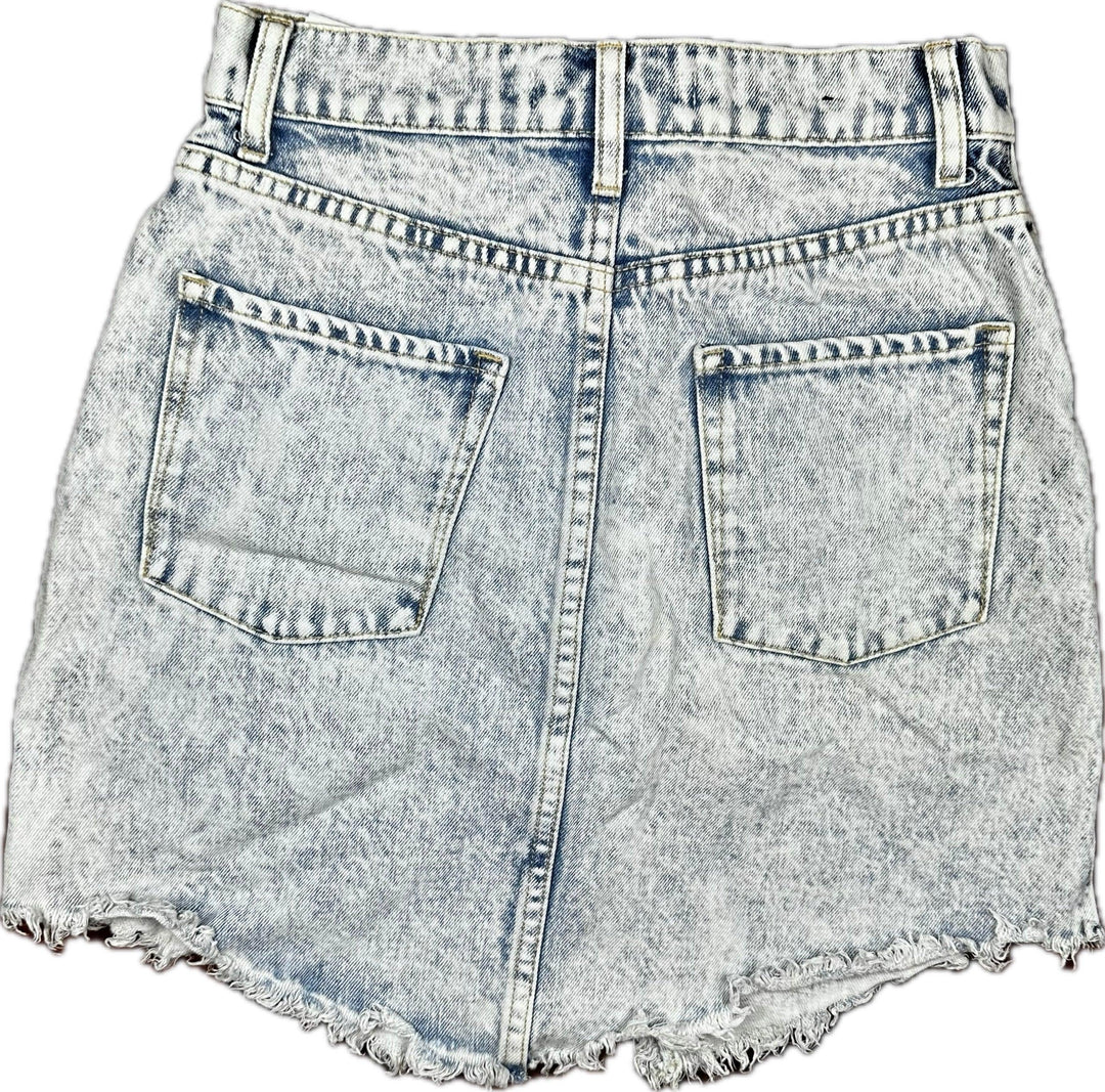 Nobody Raw Hem 'The Edge' Denim Skirt - Size 26