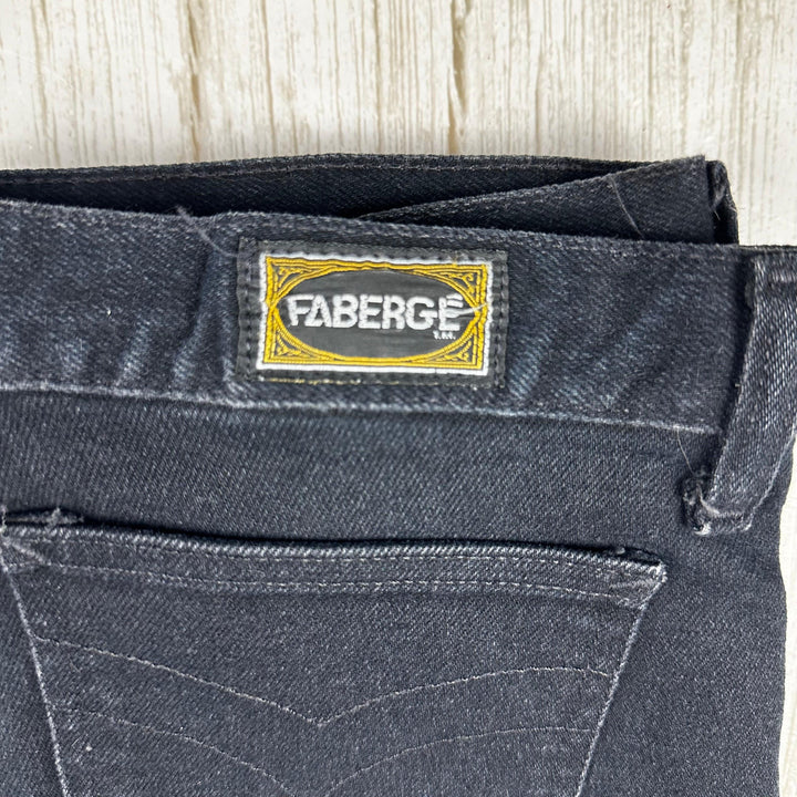 Fabergé 1980's Vintage High Waist Slim Ladies Jeans - Suit Size 14