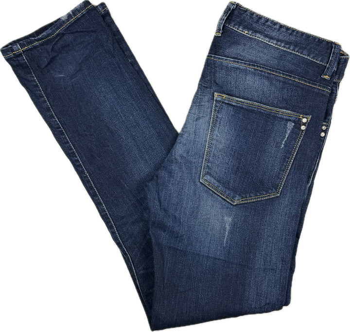 Benetton Mens 'Regular' Straight Fit Jeans- Size 31