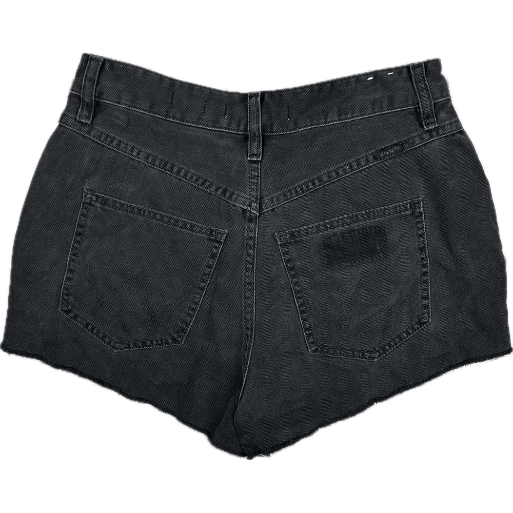 Wrangler 'Hi Ryder' Black Ladies Denim Shorts - Size 10 - Jean Pool