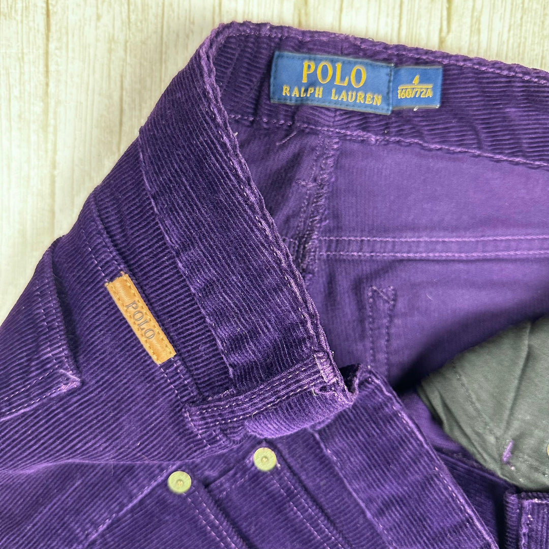 Polo by Ralph Lauren Royal Purple Cord Jeans - Size 8