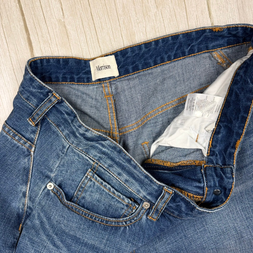 Morrison Panelled Leg Boyfriend Crop Jeans -Size 31