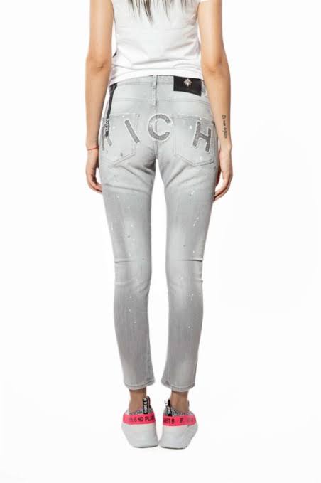 NWT- John Richmond  Logo Seat 'Patti' Jeans- Size 25