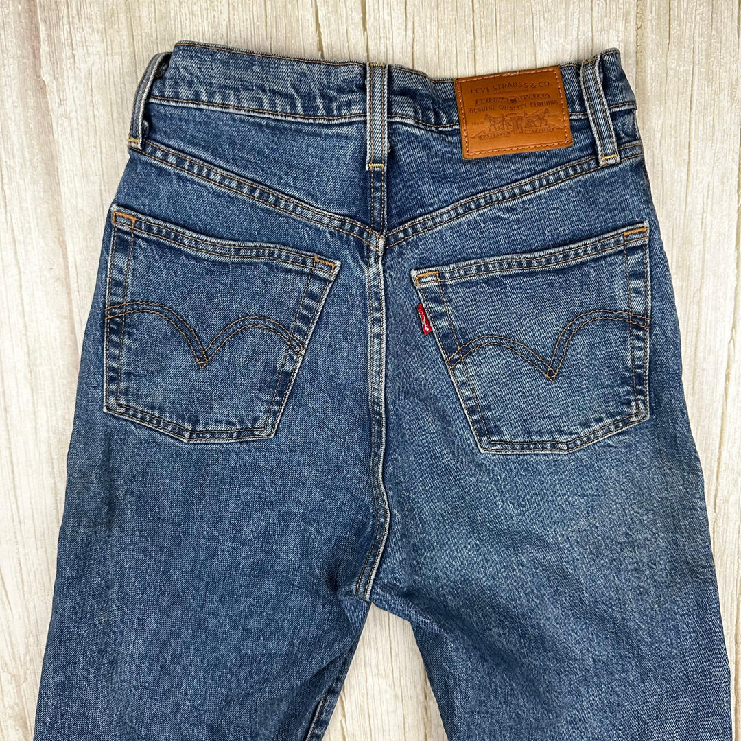 Levis Ladies ‘Ribcage Straight’ Button Fly Jeans  - Size 25