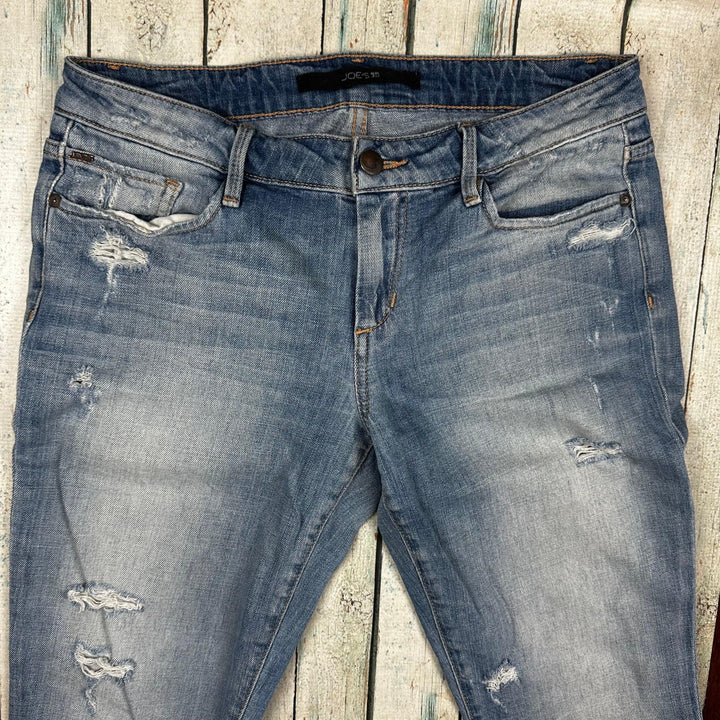 Joes Jeans USA 'Kicker' Distressed Boy Jeans Size- 28 - Jean Pool