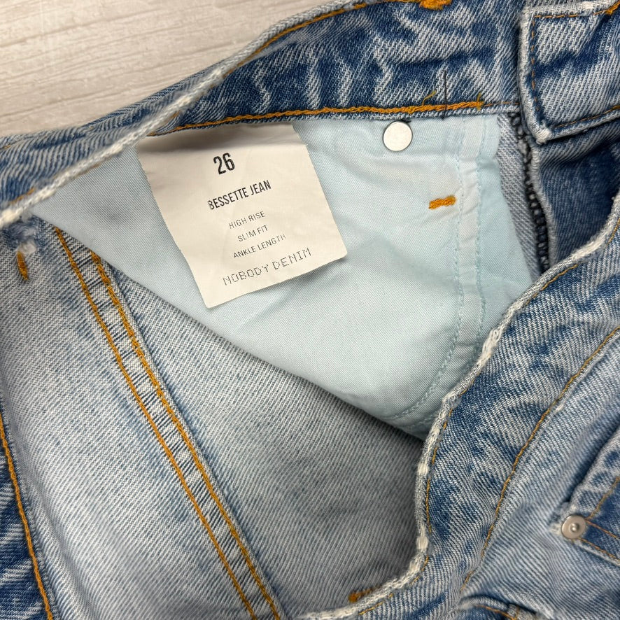 NOBODY 'Bessette Jean'  High Rise Slim Jeans- Size 26