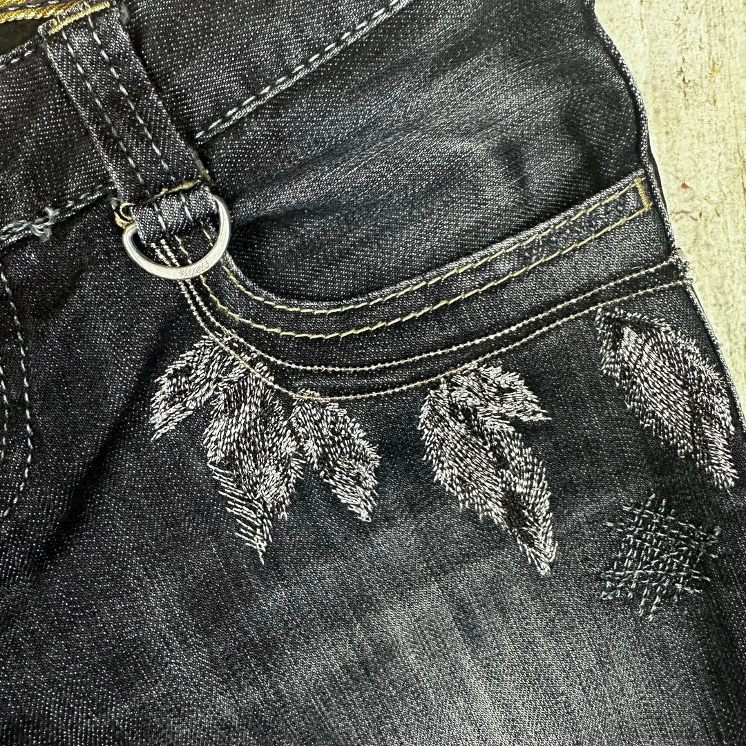 Guess 'Starlet Skinny' Embroidered Jeans Size - 26/32 - Jean Pool