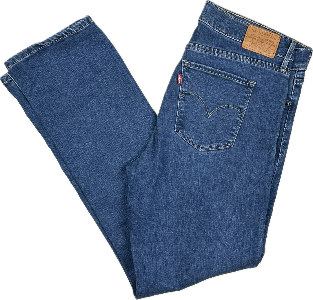 Levis 314 Shaping Ladies Straight Jeans - Size 31 (13AU)