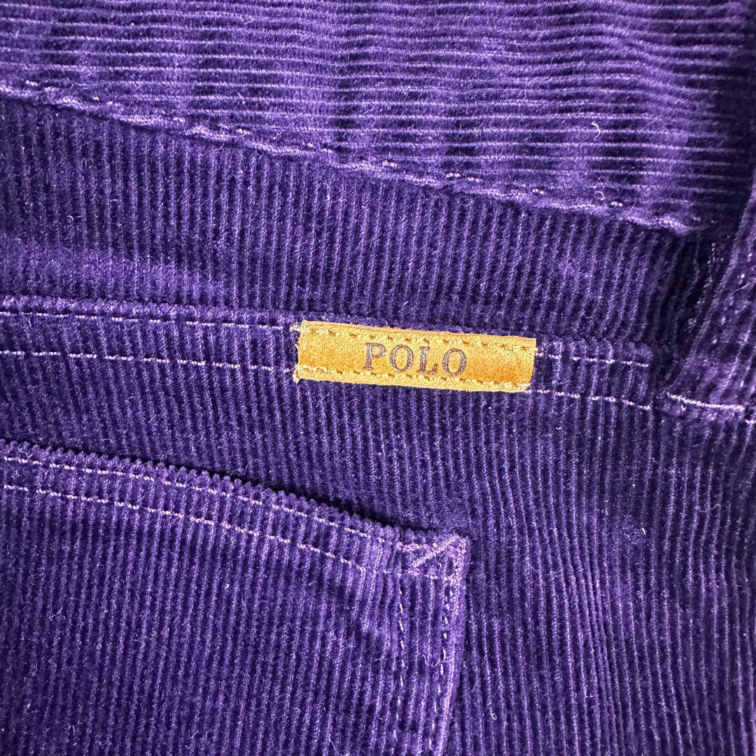 Polo by Ralph Lauren Royal Purple Cord Jeans - Size 8