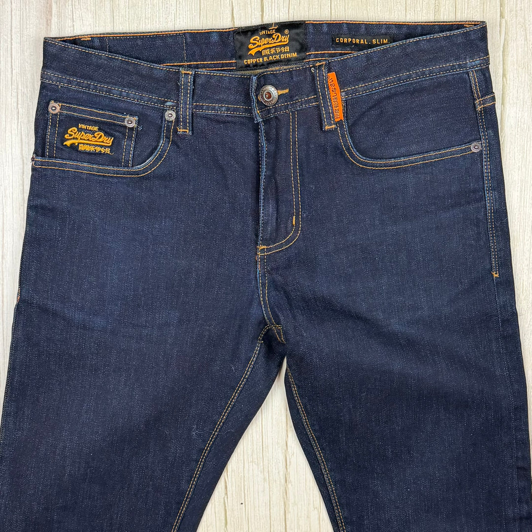Superdry Mens Stretch 'Corporal Slim' Jeans - Size 32R