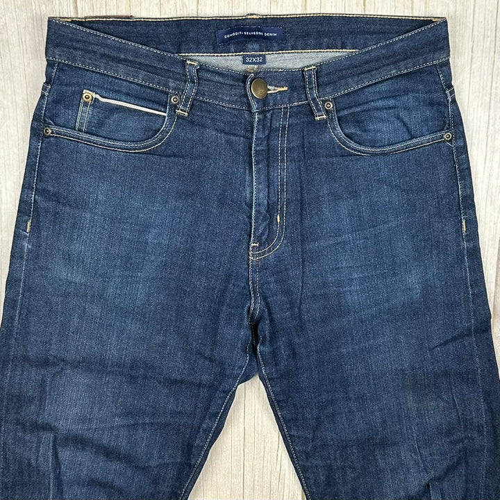 Comoditi Selvedge Stretch Mens Straight Denim Jeans - Size 32