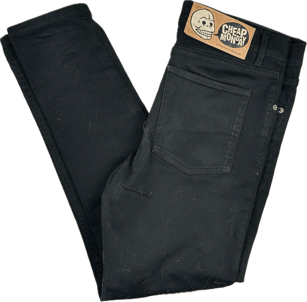 Cheap Monday 'Tight 5643 Od Black' Jeans - Size 33 - Jean Pool