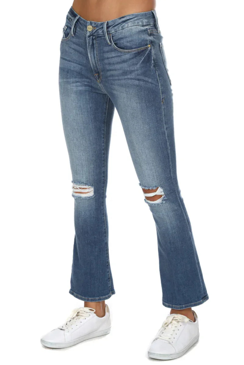 NWT- Frame Denim 'Le Crop Mini Boot' Dorkill Jeans  -Size 29