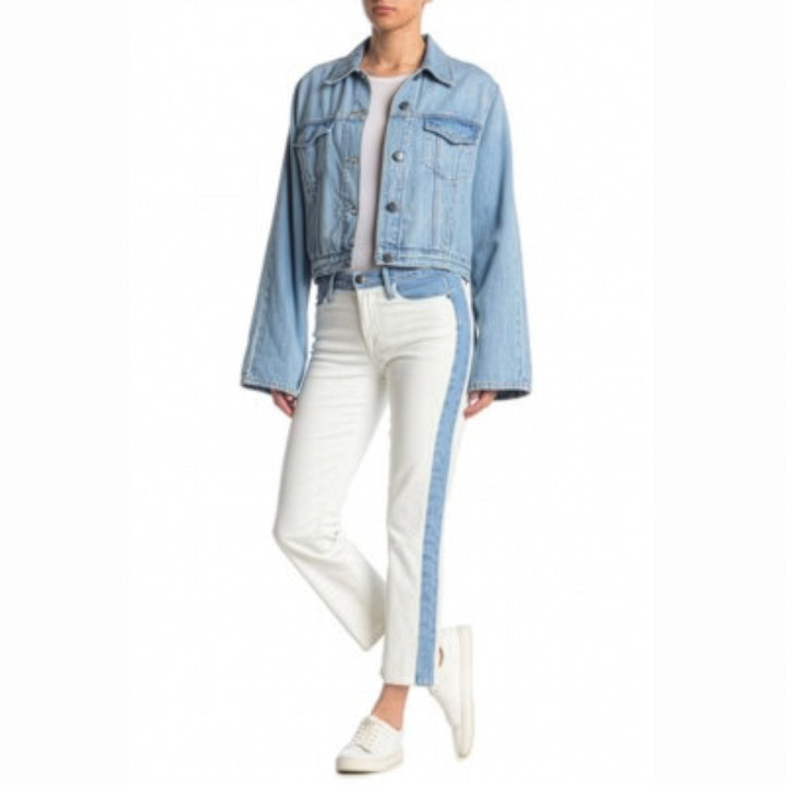 Frame Denim 'Le High Straight' Colourblock Jeans -Size 26